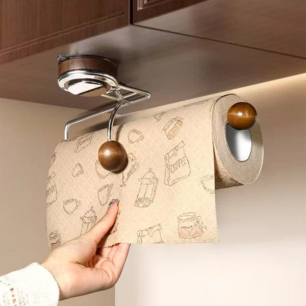 No-Drill Kitchen Paper Towel Holder – Suction Cup Installation
