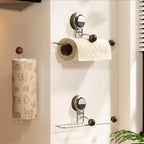 No-Drill Kitchen Paper Towel Holder – Suction Cup Installation