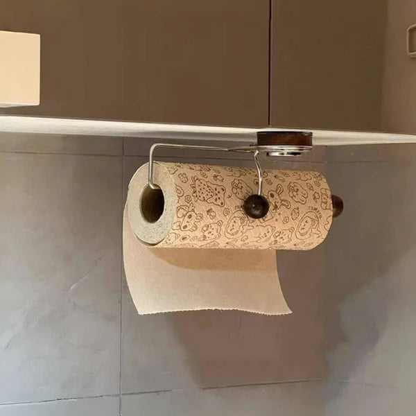 No-Drill Kitchen Paper Towel Holder – Suction Cup Installation