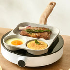 4-in-1 Nonstick Frying Pan: Ideal for Eggs, Bacon, and Burgers