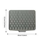 Sloped Silicone Draining Mat -Heat-Proof & Non-Slip