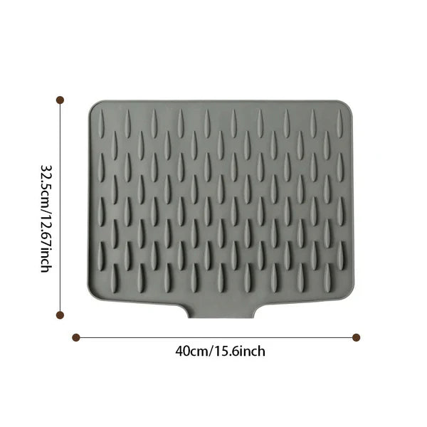 Sloped Silicone Draining Mat -Heat-Proof & Non-Slip